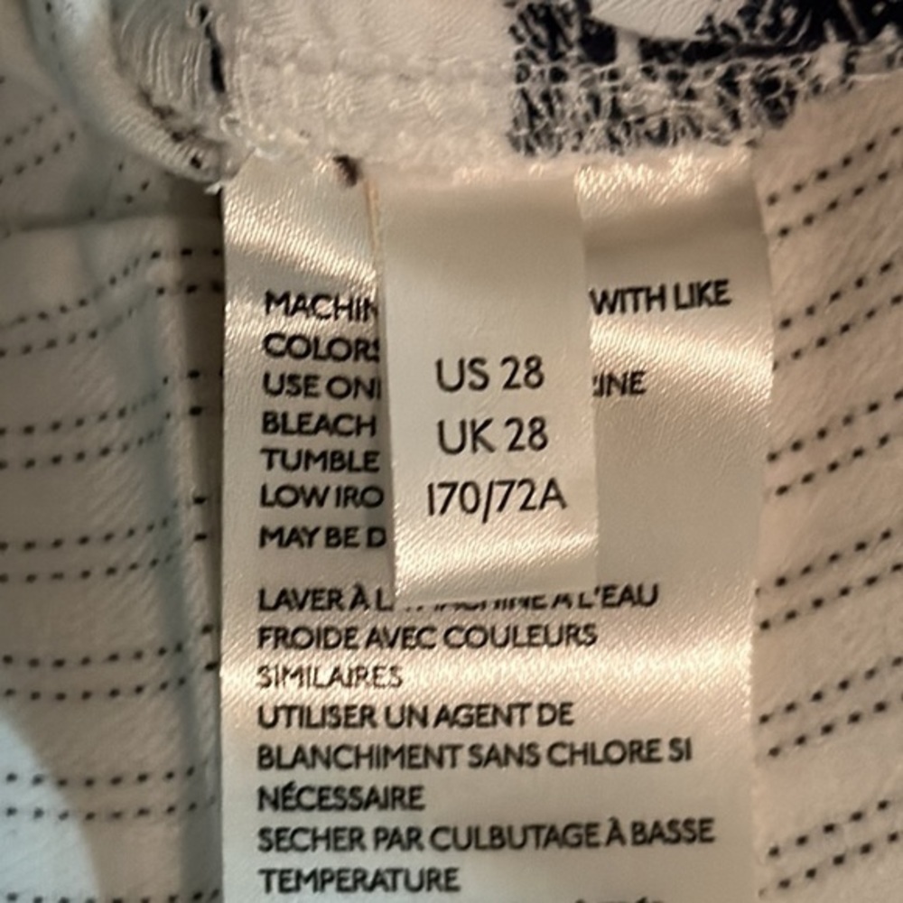 Pilcro and letter press ANTHROPOLOGIE white high rise skinny jeans size 28A NWT - Picture 9 of 16